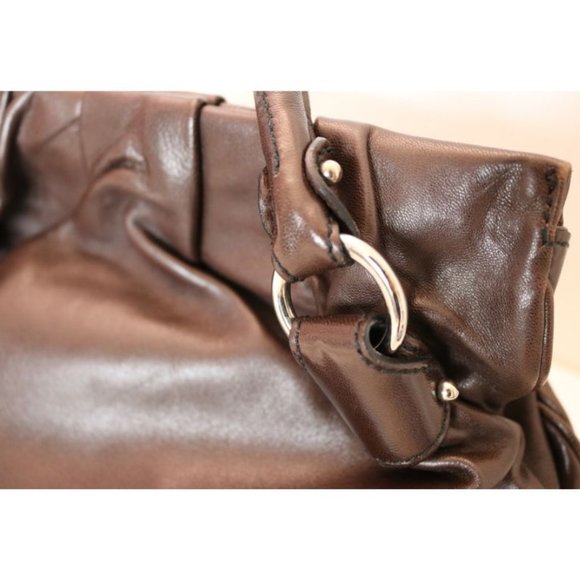 Salvatore Ferragamo Brown Leather Shoulder Bag - Picture 2 of 11